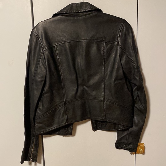 Anthropologie Faux Leather Moto Jacket - Picture 2 of 4